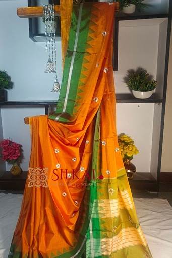 [SKL1446] Banhatti Mercerised Cotton Butta Sarees