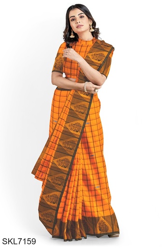 [SKL1550] Banahatti Gopika Checks Butta Saree