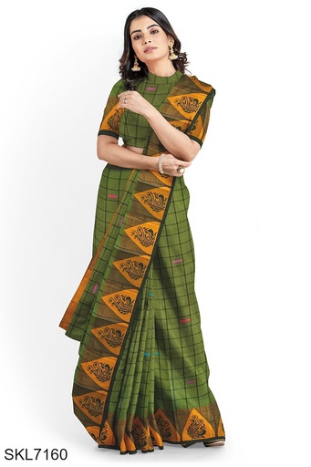 [SKL1552] Banahatti Gopika Checks Butta Saree