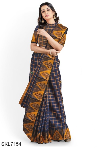 [SKL1553] Banahatti Gopika Checks Butta Saree