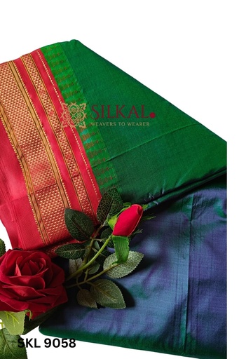 [SKL1585] Pure Silk Ilkal Handloom Saree