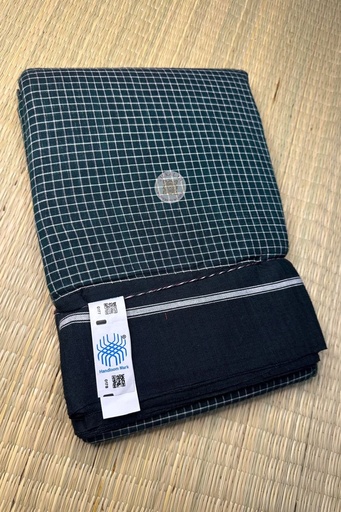 [SKL1667] Patteda Anchu Checks With Plain Border
