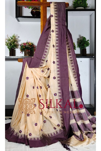 [SKL03256] Ilkal Flower Butta Saree,