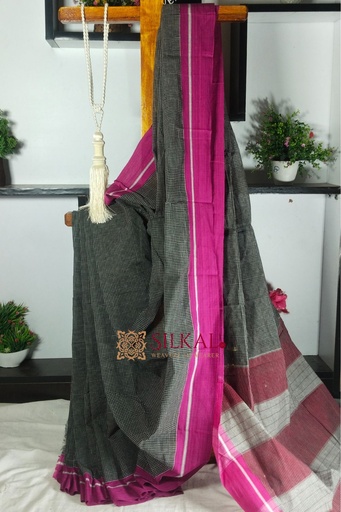 [SKL1846] Patteda Anchu Checks With Plain Border