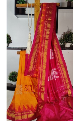 [SKL1872] Ilkal Temple Cotton Silk Saree