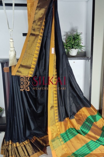 [SKL1889] Ilkal Embossed With Mercerized Cotton Saree