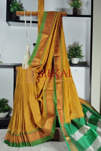 [SKL1892] Ilkal Embossed With Mercerized Cotton Saree