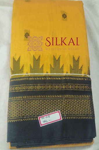 [SKL1980] Ilkal Buta Cotton Silk Temple Saree