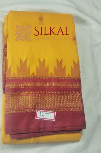 [SKL1983] Ilkal Butta Cotton Silk Temple Saree