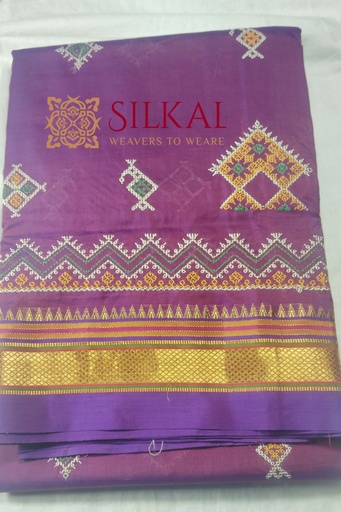 [SKL1999] Ilkal Semi Silk With Kasuti Saree