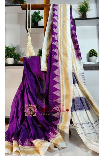 [SKL2074] Ilkal Temple Cotton Silk Saree