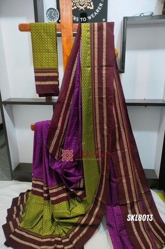 [SKL3047] ILKAL KHANA VISCOSE COTTON MIX SAREE