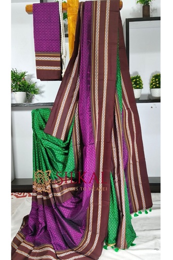 [SKL3050] ILKAL KHANA VISCOSE COTTON MIX SAREE
