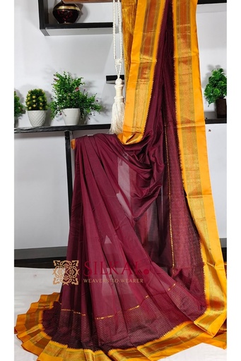 [SKL3061] Ilkal Mercerized Sonamati Cotton Saree