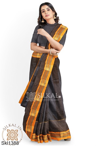 [SKL3063] Ilkal Mercerized Sonamati Cotton Saree