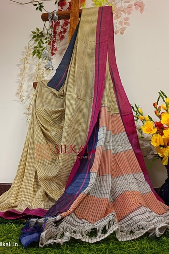 [SKL1115] Patteda Anchu Checks With Plain Border