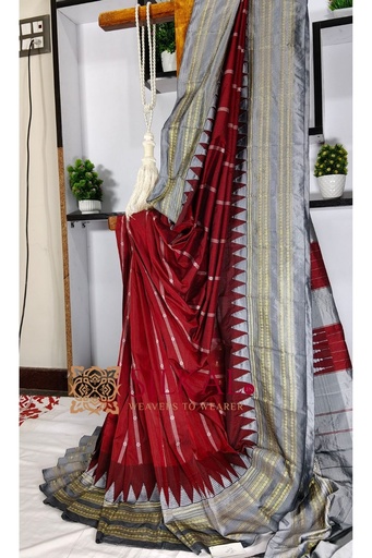 [SKL3144] Ilkal Rudhrakshi Naryanpeth Saree