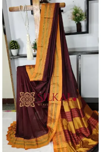 [SKL03449] SKL03449  ILKAL COTTON GAADI DADI SAREE 