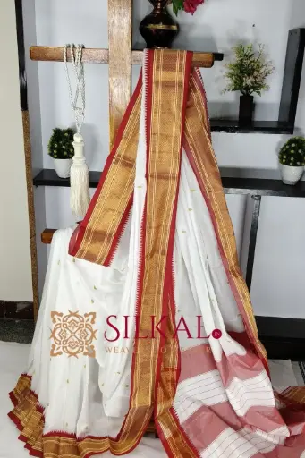 [SKL03496] SKL03496 Ilkal Kasuti Saree