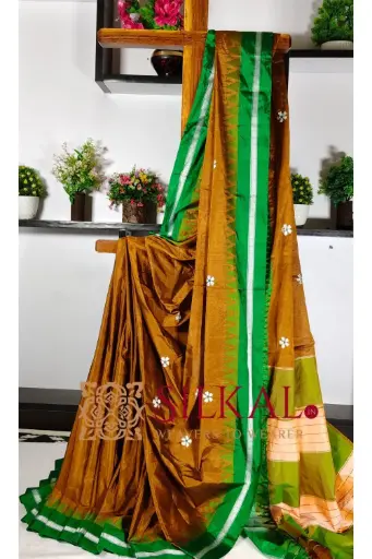 [SKL03254] SKL03254 Ilkal Flower Butta Saree