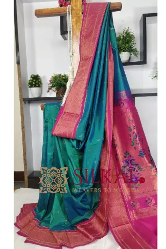 [SKL03429] SKL03429 Royal Paithani Jari Butta Soft Silk Saree 