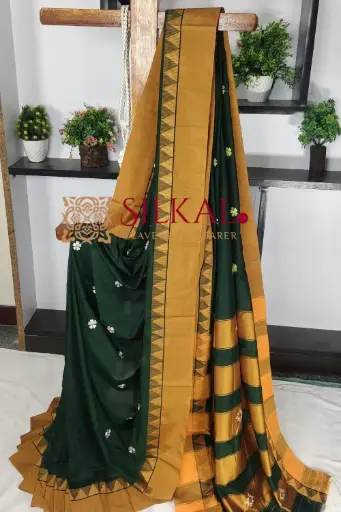 [SKL03269] SKL03269 Ilkal Flower Butta Saree 
