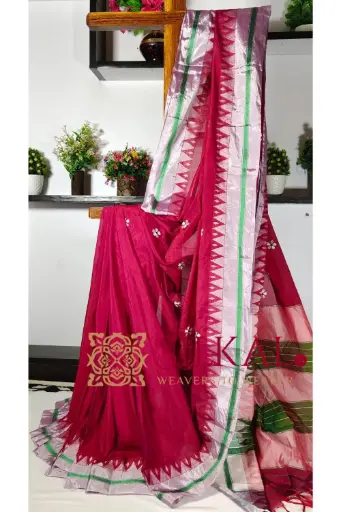 [SKL03258] SKL03258 Ilkal Flower Butta Saree