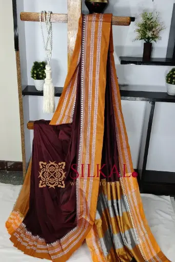 [SKL03476] SKL03476 ILKAL COTTON GAADI DADI SAREE 