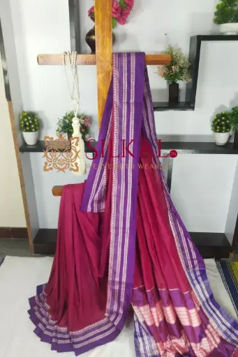 [SKL03474] SKL03474 ILKAL COTTON GAADI DADI SAREE 