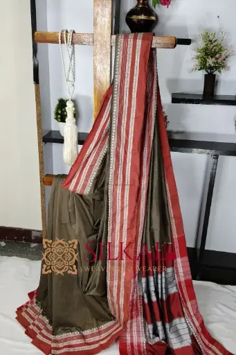 [SKL03475] SKL03475 ILKAL COTTON GAADI DADI SAREE 