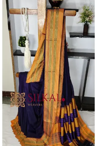 [SKL03480] SKL03480 ILKAL COTTON GAADI DADI SAREE 