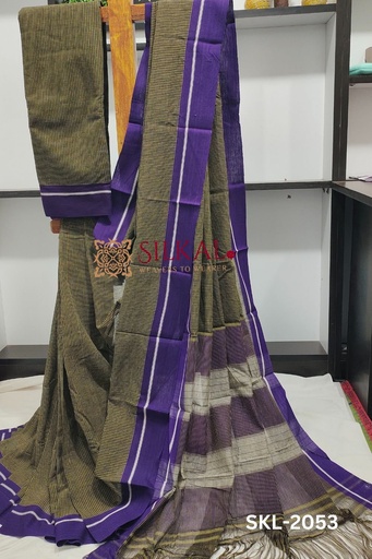 [SKL1140] Patteda Anchu Checks With Plain Border
