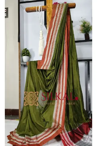 [SKL03460] SKL03460 ILKAL COTTON GAADI DADI SAREE 