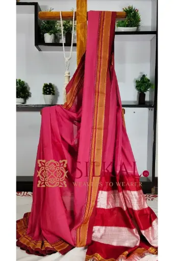 [SKL3227] SKL3227 Ilkal Handloom Cotton Silk Saree 