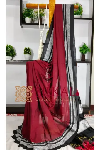 [SKL03250] SKL03250 Ilkal Handloom Cotton Silk Saree  
