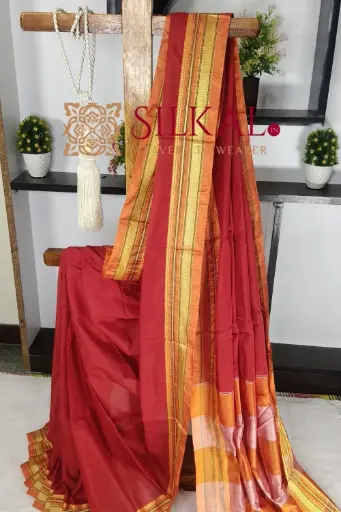 [SKL03424] SKL03424 Ilkal Mercerized Cotton Saree 