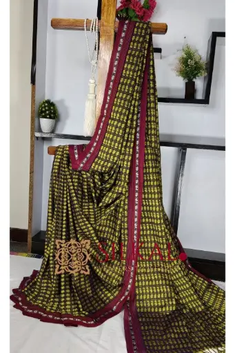 [SKL03444] SKL03444 Ilkal Khun Viscose Cotton Saree 