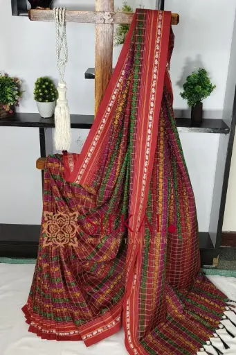 [SKL03549] SKL03549 Ilkal Khun Viscose Cotton Saree 