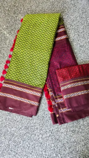 [SKL2095] SKL2095 Ilkal Khana Viscose Cotton Mix Saree